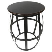 Banco Barril Tamborete De Ferro Seat Garden Para Decoração Banco Barril Tamborete De Ferro Seat Garden Para Decoração