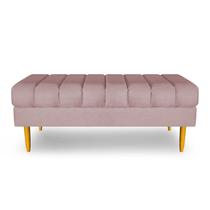 Banco Bau Jade 120cm Suede Rose - AM Interiores