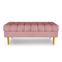 Banco Bau Jade 120cm Suede Rose - AM Interiores