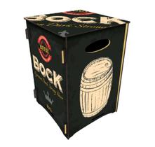 Banco Baú Organizador em MDF Estampas Variadas Colorido