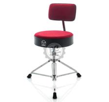 Banco Bauer by Torelli com Encosto Confort Series BAB46 Vermelho com Assento Redondo Extra Grande Banco Bauer by Torelli com Encosto Confort Series BAB46 Vermelho com Assento Redondo Extra Grande