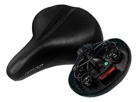 Banco Bicicleta Selim Gts Comfort Gel Tech Refletor 2 Molas Preto Banco Bicicleta Selim Gts Comfort Gel Tech Refletor 2 Molas Preto