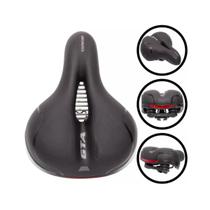 Banco Bike Selim Bicicleta Gta Comfort Gel Tech Refletor Elastomero