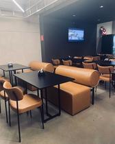 Banco Booth 1,20 Facto Marrom Metalon Restaurantes Lanchonete