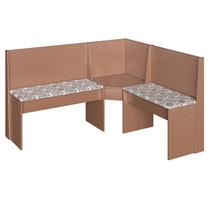 Banco Canto Alemão 2x1 Lugares Multiuso Em Mdp - Ceramic