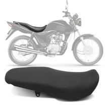 Banco Completo Moto Honda CG 125 CG 150 Fan Titan Mix 09 a 13 material sintético Piraval Preto Banco Completo Moto Honda CG 125 CG 150 Fan Titan Mix 09 a 13 material sintético Piraval Preto