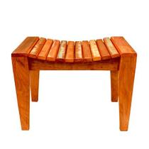 Banco Conforto Rustico 60cm Madeira de Demolição Patina Banco Conforto Rustico 60cm Madeira de Demolição Patina