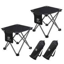 Banco de acampamento Opliy portátil dobrável de 34 cm, pacote com 2 unidades com bolsa de transporte