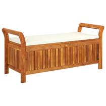 Banco de Almacenaje para Patio Casafoyer de Madera Maciza de Acacia 49.6 cm Banco de Almacenaje para Patio Casafoyer de Madera Maciza de Acacia 49.6 cm