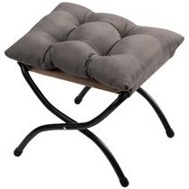 Banco de apoio para os pés HollyHome 38 cm, pufe acolchoado dobrável