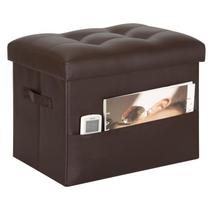 Banco de Armazenamento Dobrável Ottoman BelugaHelper 43x33x33 cm Banco de Armazenamento Dobrável Ottoman BelugaHelper 43x33x33 cm