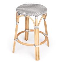 Banco de balcão Butler Specialty Company Tobias Rattan cinza/branco