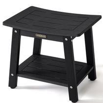 Banco de banho KaimuBench HDPS impermeável preto ajustável