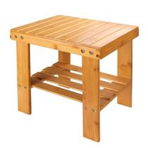 Banco de banho Selected Bamboo Small de 3 cm à prova d'água com armazenamento Banco de banho Selected Bamboo Small de 3 cm à prova d'água com armazenamento