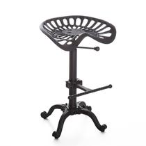 Banco de bar Diwhy Rustic Industrial Tractor Seat em ferro fundido