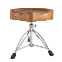 Banco de Bateria Voik B1400 Couro Caramelo Regulável 130kg Banco de Bateria Voik B1400 Couro Caramelo Regulável 130kg