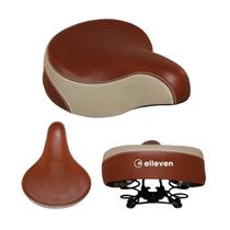Banco de Bicicleta Selim MTB Largo 2 Molas Bege com Marrom Super Confortável Bike Passeio Banco de Bicicleta Selim MTB Largo 2 Molas Bege com Marrom Super Confortável Bike Passeio