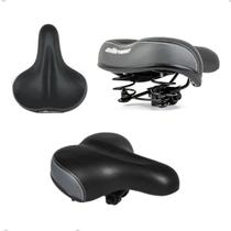 Banco De Bicicleta Selim Mtb Largo 2 Molas Super Confortavel Bike Cor:PretoTamanho:Único