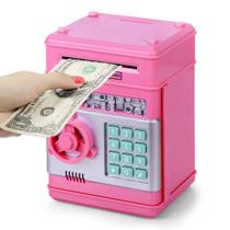 Banco de dinheiro eletrônico Piggy Bank Refasy para crianças rosa Banco de dinheiro eletrônico Piggy Bank Refasy para crianças rosa