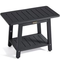 Banco de duche KaimuBench HDPS impermeável de 2 camadas preto