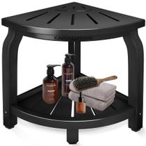 Banco de duche King Pavonini Bamboo Corner Impermeável 204 kg