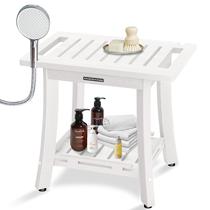 Banco de duche King Pavonini HDPS impermeável com armazenamento 180 kg Banco de duche King Pavonini HDPS impermeável com armazenamento 180 kg