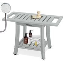 Banco de duche KingPavonini HDPS Waterproof 200kg com armazenamento Banco de duche KingPavonini HDPS Waterproof 200kg com armazenamento