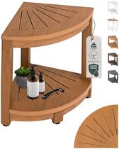 Banco de duche ROHKEX Banqueta de canto marrom em forma de L