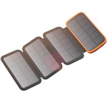 Banco de energia solar Hiluckey 10000mAh com carregador de 15 W de 4 painéis