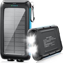 Banco de energia solar Kepswin 49800mAh com lanterna LED à prova d'água