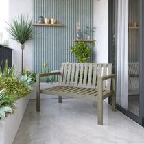 Banco de Jardim 2 Lugares Madeira Maciça Yescasa Banco de Jardim 2 Lugares Madeira Maciça Yescasa