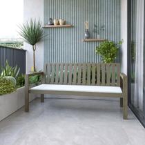 Banco de Jardim 3 Lugares com Almofada Madeira Maciça Yescasa Banco de Jardim 3 Lugares com Almofada Madeira Maciça Yescasa