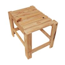 Banco de Madeira de Palletes 60x45x45 cm - Design Bonito e Resistente