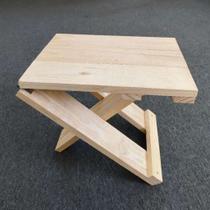 Banco de Madeira Retrátil Ajustável 2 Alturas (37cm e 45cm) Múltiplo Uso para Cozinha, Banheiro, Banco de Madeira Retrátil Ajustável 2 Alturas (37cm e 45cm) Múltiplo Uso para Cozinha, Banheiro,