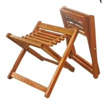 Banco de madeira sem encosto dobrável - Boni Parts