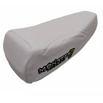 Banco De Mobilete Monster Energy Branco Modelo Caloi Xr - Piracapas