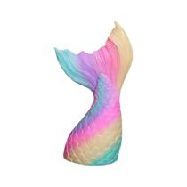 Banco de moedas Rainbow Mermaid Tail Home Piggy Bank PVC Banco de moedas Rainbow Mermaid Tail Home Piggy Bank PVC