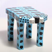 Banco De Onça Azul Estiloso Decorativo De Extrema Qualidade Banco De Onça Azul Estiloso Decorativo De Extrema Qualidade