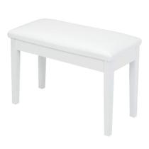 Banco de Piano Bonnlo White Duet com Armazenamento e Almofada Acolchoada Banco de Piano Bonnlo White Duet com Armazenamento e Almofada Acolchoada