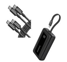 Banco de potência Anker Zolo 10.000mAh 30W com cabo USB C para USB C