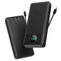 Banco de potência APHUWJ 33800mAh USB C 25W de carregamento rápido +QC 4.0