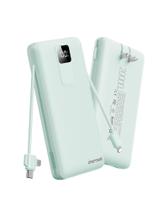 Banco de potência Charmast C2046S 20000mAh 20W com cabos embutidos