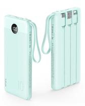 Banco de potência VRURC 10000mAh com cabos embutidos (5 saídas e 2 entradas) Banco de potência VRURC 10000mAh com cabos embutidos (5 saídas e 2 entradas)