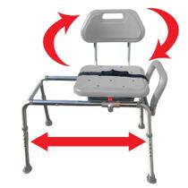 Banco de transferência de banho Platinum Health Gateway Premium Grey Banco de transferência de banho Platinum Health Gateway Premium Grey