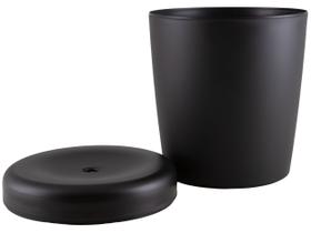 Banco Decorativo Multiuso Cilíndrico Preto Basic Tramontina