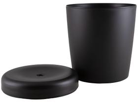 Banco Decorativo Multiuso Cilíndrico Preto Basic Tramontina