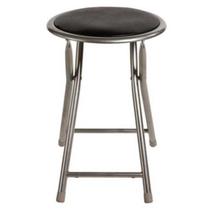 Banco Dobrável 45x30cm Preto Casa Bonita