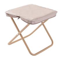 Banco dobrável, assento de acampamento portátil Oxford Cloth Khaki