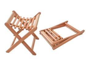 Banco dobrável de madeira
