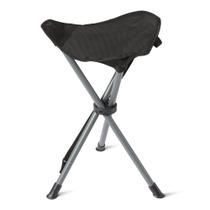 Banco dobrável para camping Amazon Basics, leve, preto